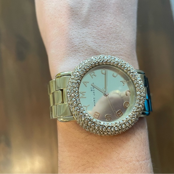 Marc by Marc Jacobs MARCI GOLD WOMEN'S GOLD MIRROR WATCH MBM3191 - Picture 10 of 10